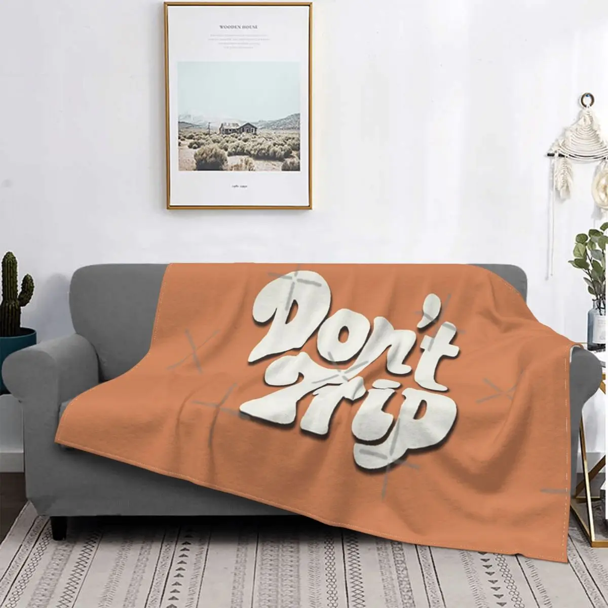 

Mac Miller-Manta a cuadros para cama y sofka, manta double, no Trip, 1 manta