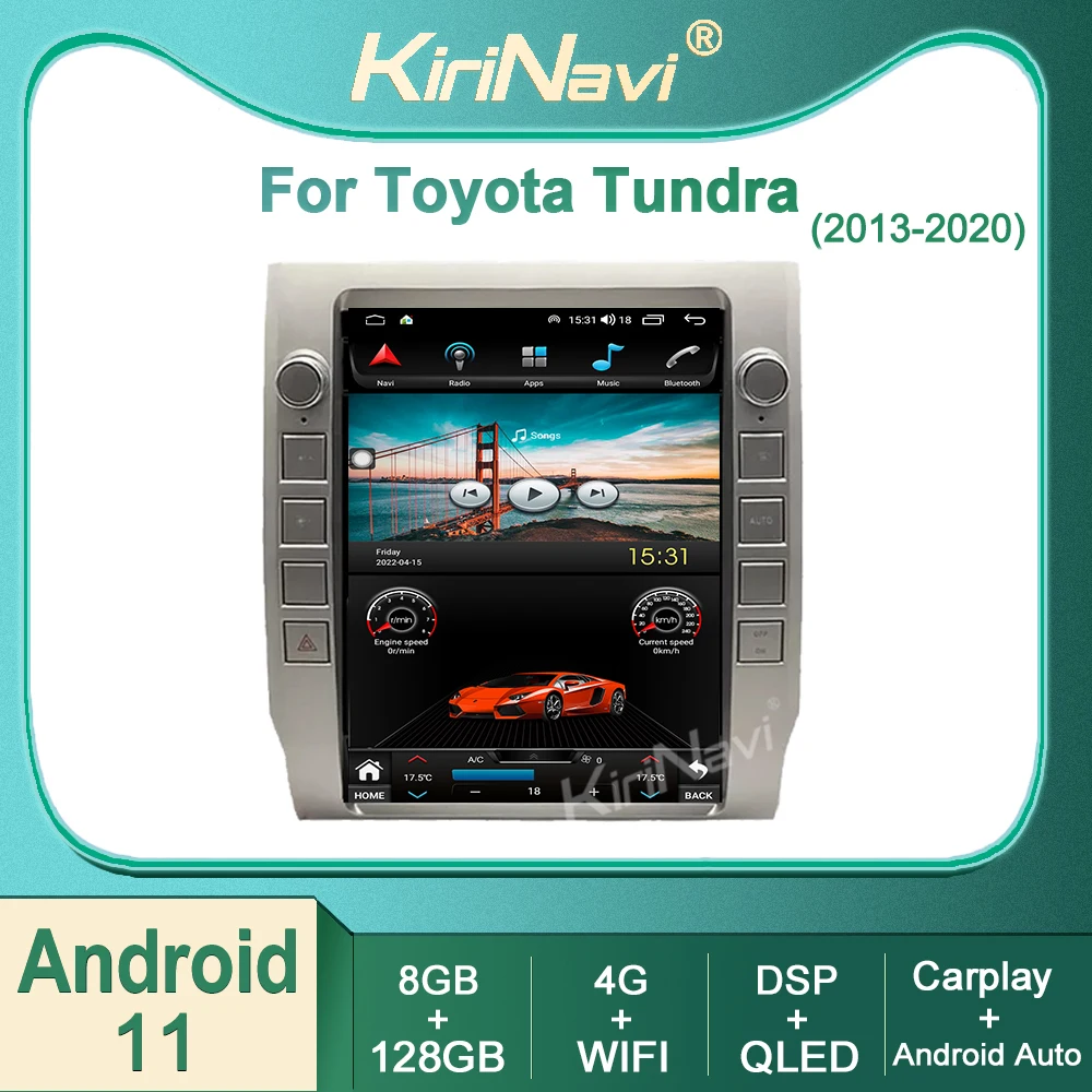 Kirinavi For Toyota Tundra 2013-2020 Android 11 Car Radio DVD Multimedia Video Player Stereo Auto Navigation GPS 4G DSP WIFI BT