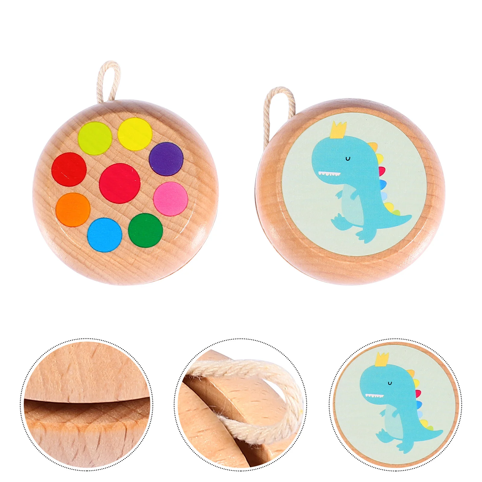 

2Pcs Responsive Safe Durable Wood Child Gift Kids Educational Plaything