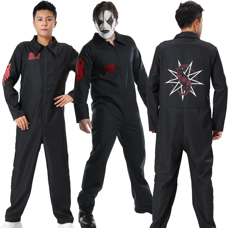 

Hallowmas Slipknot No. 4 Cosplay Costume Jumpsuit Men's Without Mask Performance Clothes Christmas Carnival Party Dress Up Gift