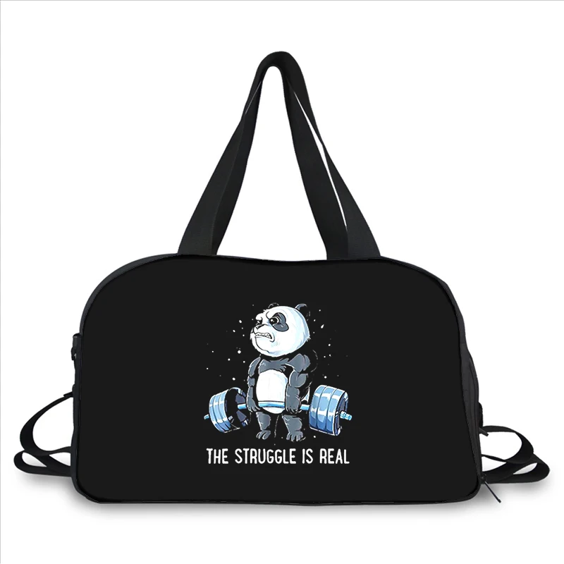 Exercise Bodybuilding GYM Fitness 3D printing fashion trend portable large capacity multi-function messenger bag travel bag