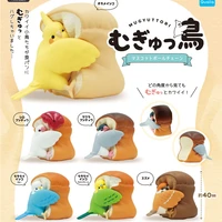 anime figurine japanese qualia gashapon pendant crow food sparrow chocolate parrot animal table capsule toys bread bird