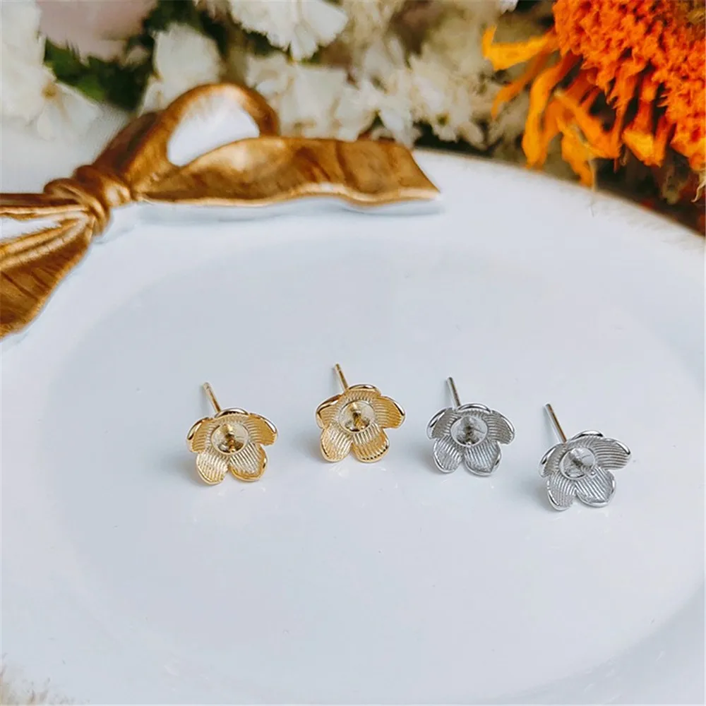 Женские серьги из серебра 925 пробы 6-8 мм