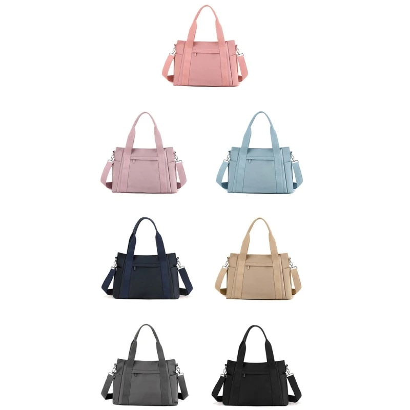 

Stylish Nylon Shoulder Bag Convenient and Practical Handbag Zipper Closure