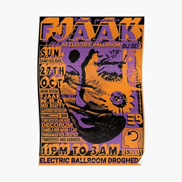 

Fjaak Rave Poster Mural Painting Decor Picture Funny Modern Art Decoration Room Wall Print Vintage Home No Frame