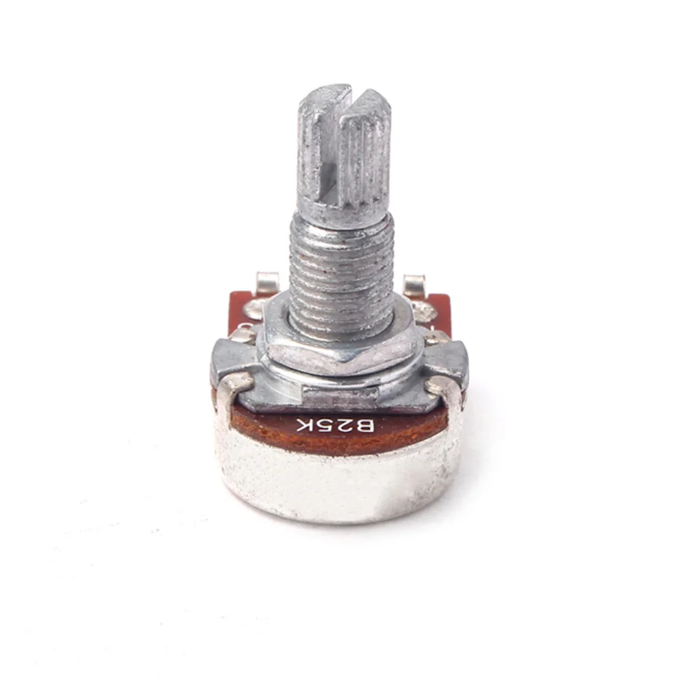 Потенциометр громкости гитары 25K Линейные аудиопотенциометры Угловой усилитель