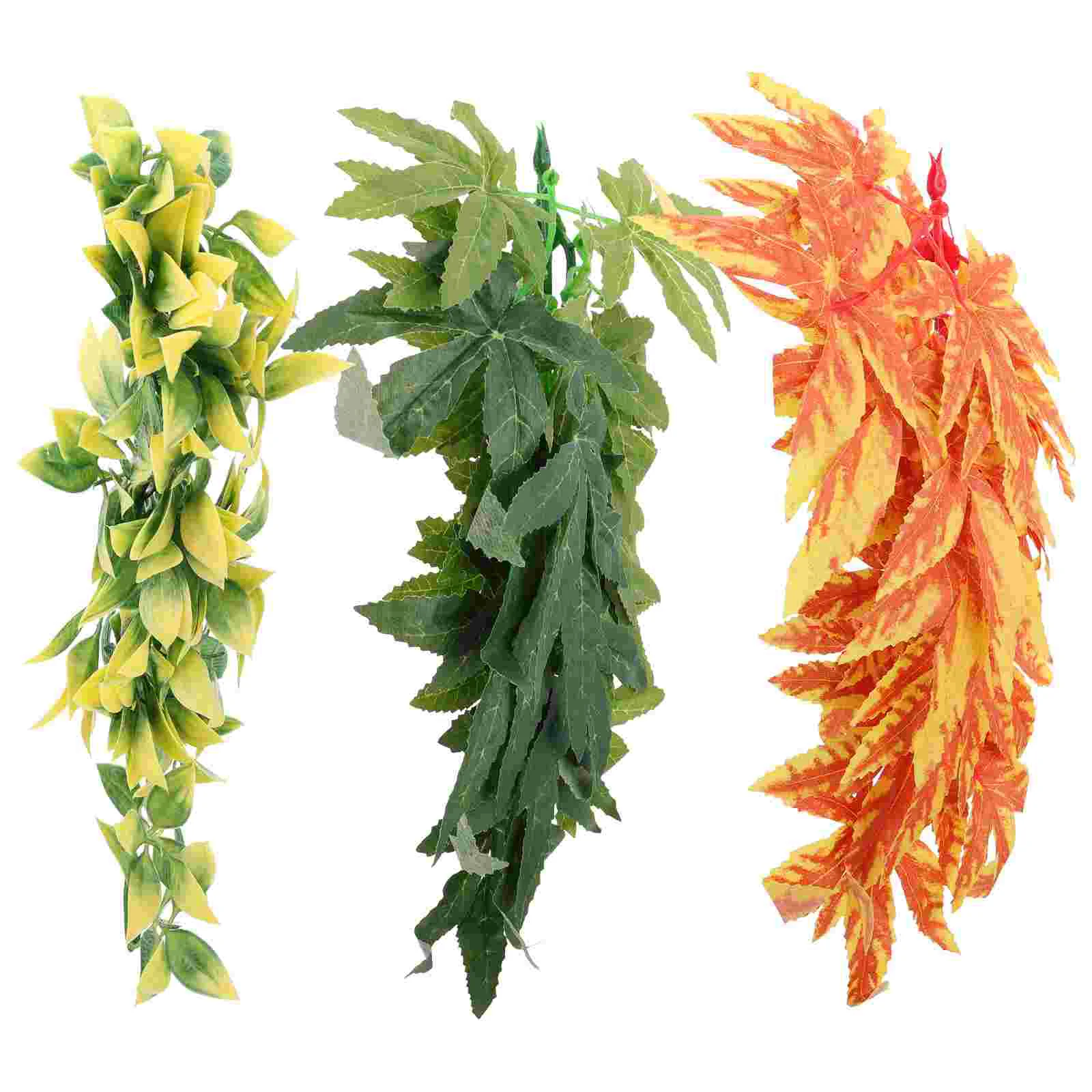 

Reptile Vines Vinehanging Fake Terrariumsimulationartificial Decor Pet Decoration Landscape Climbing Gecko Habitat Rattan Jungle