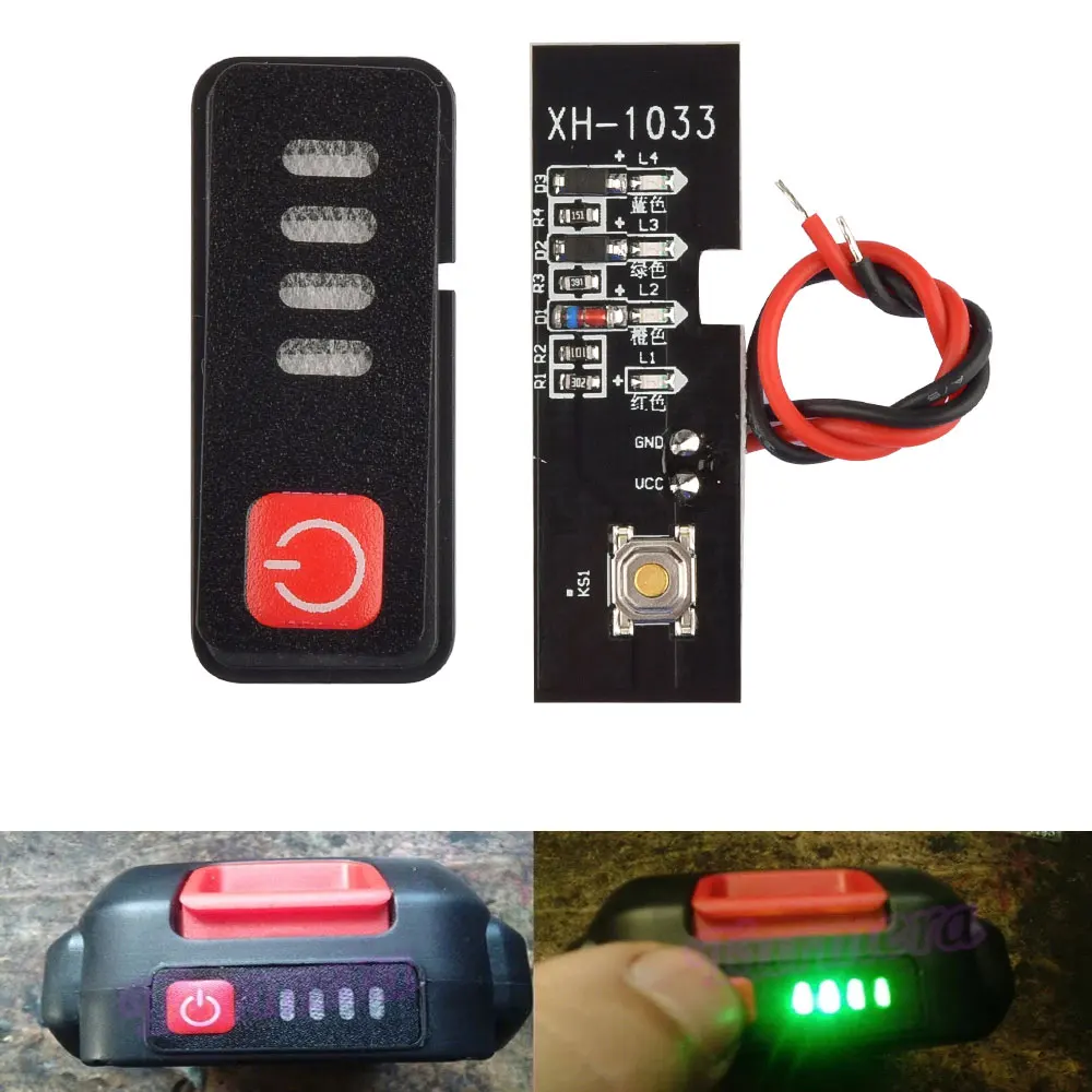 

5S 18V 21V Electric Drill Screwdriver Battery Capacity Indicator LED Display for Makita Lithium Battery Display 18650 Batteries