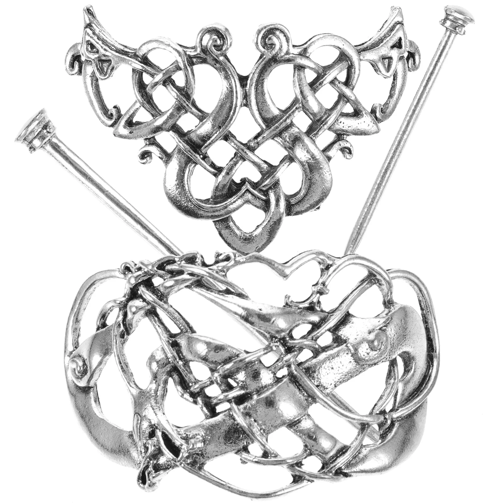 

Hair Clips For Braids Slide Hairpin Vintage Celtic Knot Hair Ethnic Metal Viking Hair Barrette Hair Clips Hair Accessories for,