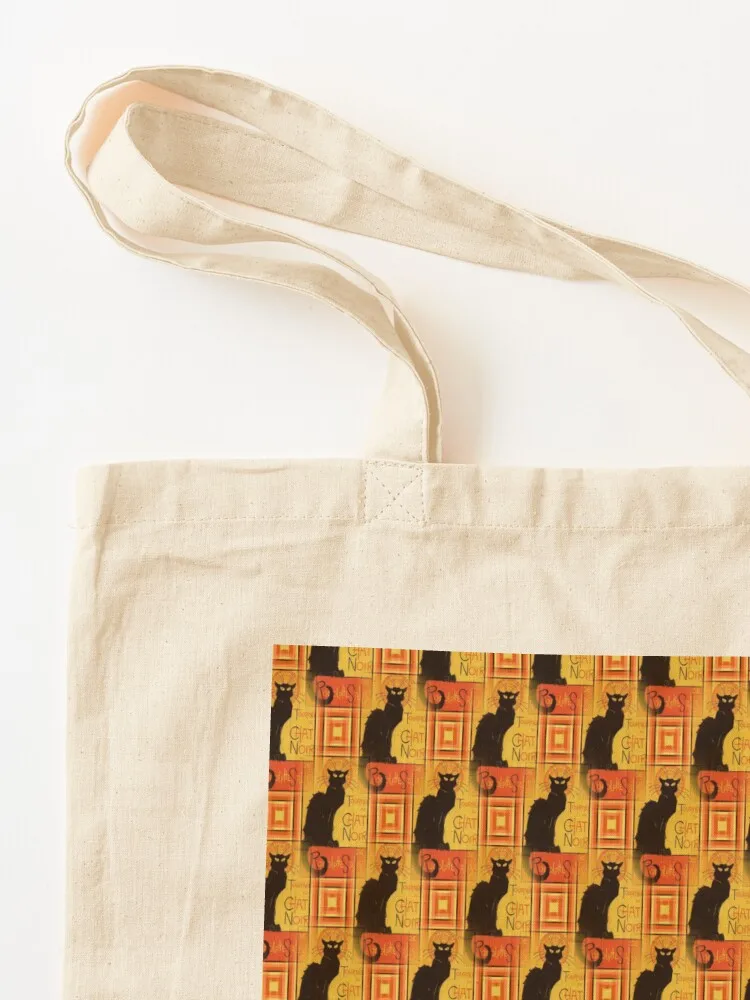 Tournee Du Chat Noir After Steinlein Винтажная сумка-тоут с потертостями холст для покупок на