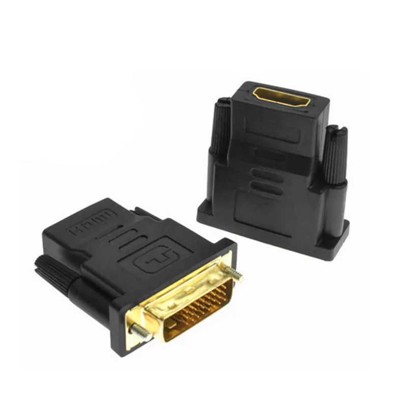 

DVI To HDMI-Compatible Adapter 24+1 Gold Plated Plug Male Female Connectors 1080P HDMI-Compatible To DVI Cable Converters