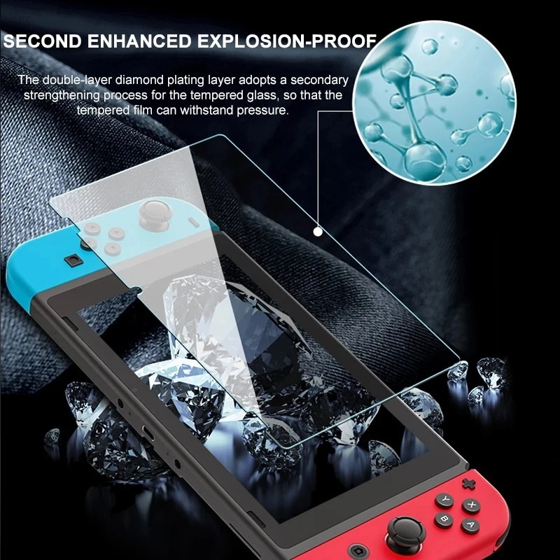 1/2/3 шт. закаленное стекло для защиты экрана совместимая с Nintendo Switch NS /OLED жесткая