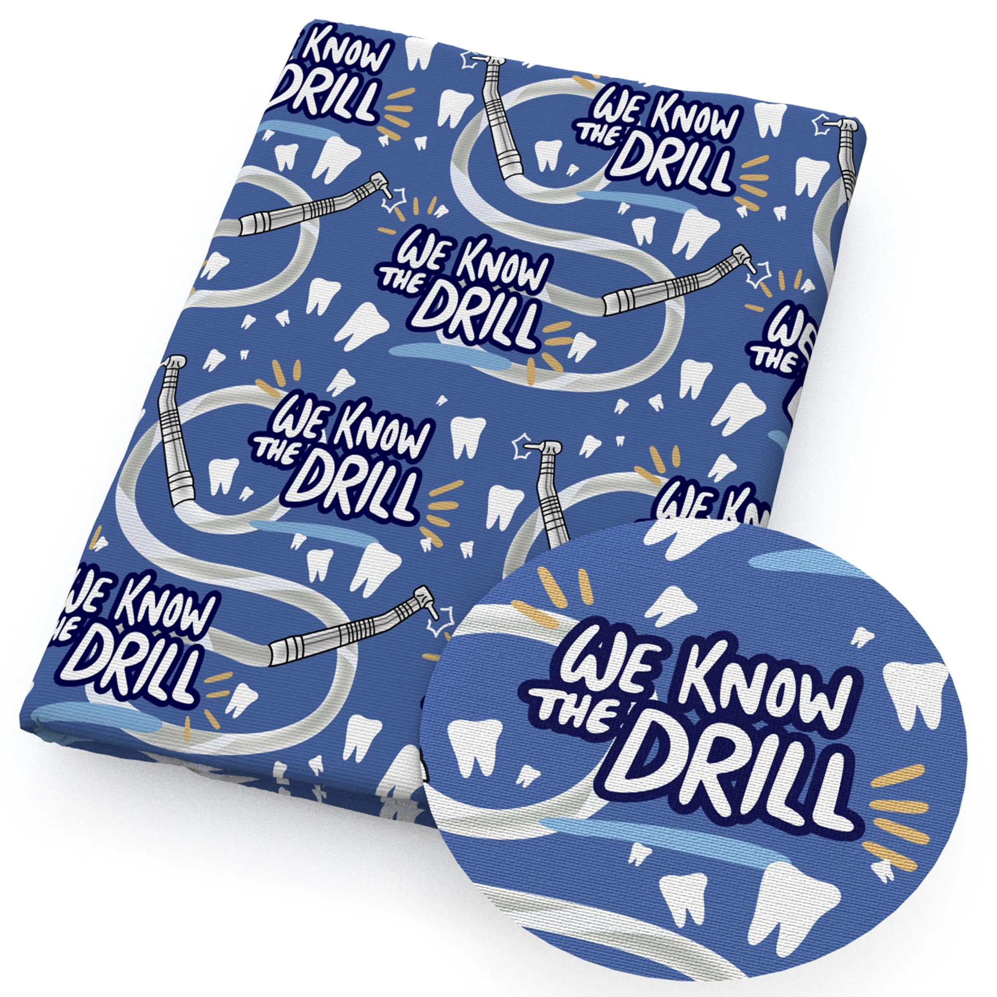 50*145 см полиэстер хлопчатобумажная ткань костяной Органайзер печатный бант