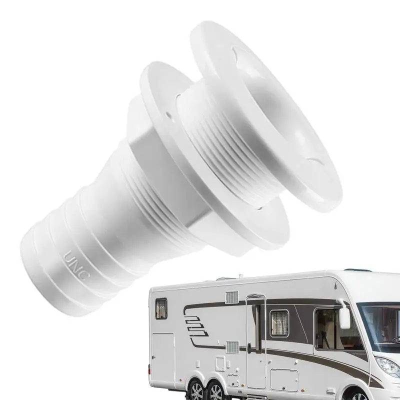 

Thru Hull Connector Drain Outlet Accessory For Boat Plugs And Scuppers UV Resistant Marine Water Outlet Compatible Yachts