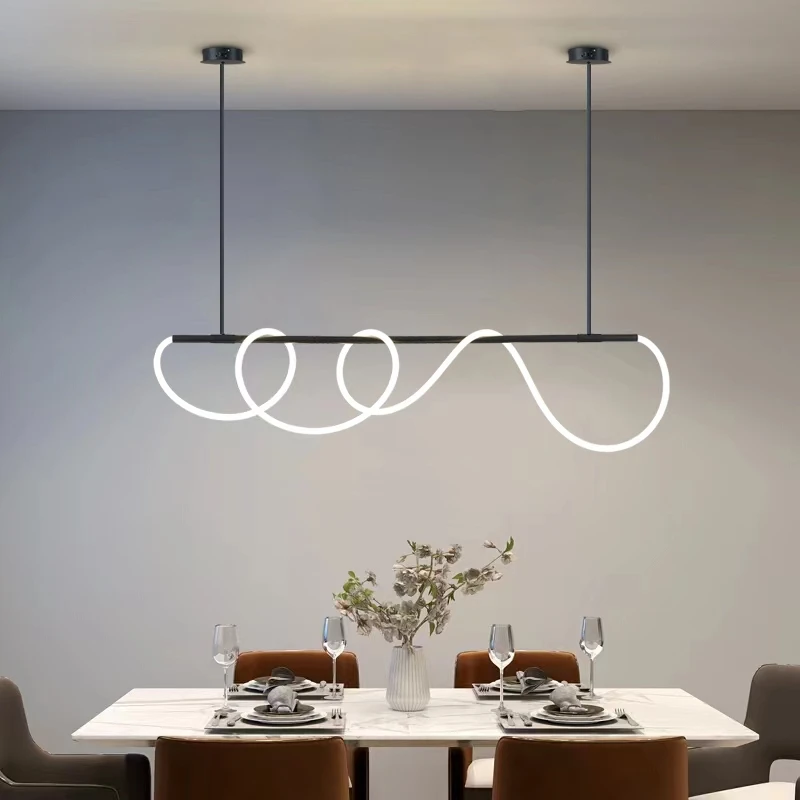 

Gold Minimalist Decor Chandeliers Table Kitchen Dining Room Bar Hose Hanging Lamps Nordic Silica LED Pendant Lights