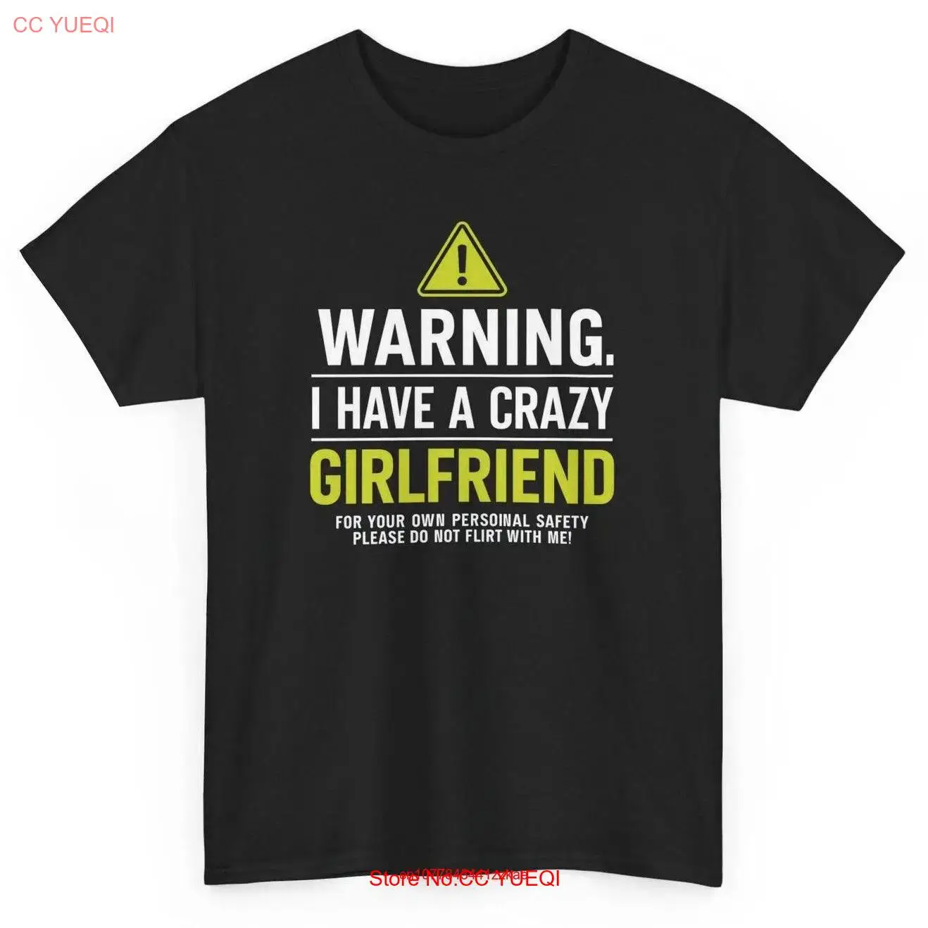 Предупреждение футболка У меня сумасшедшей подруге новинка саркастический