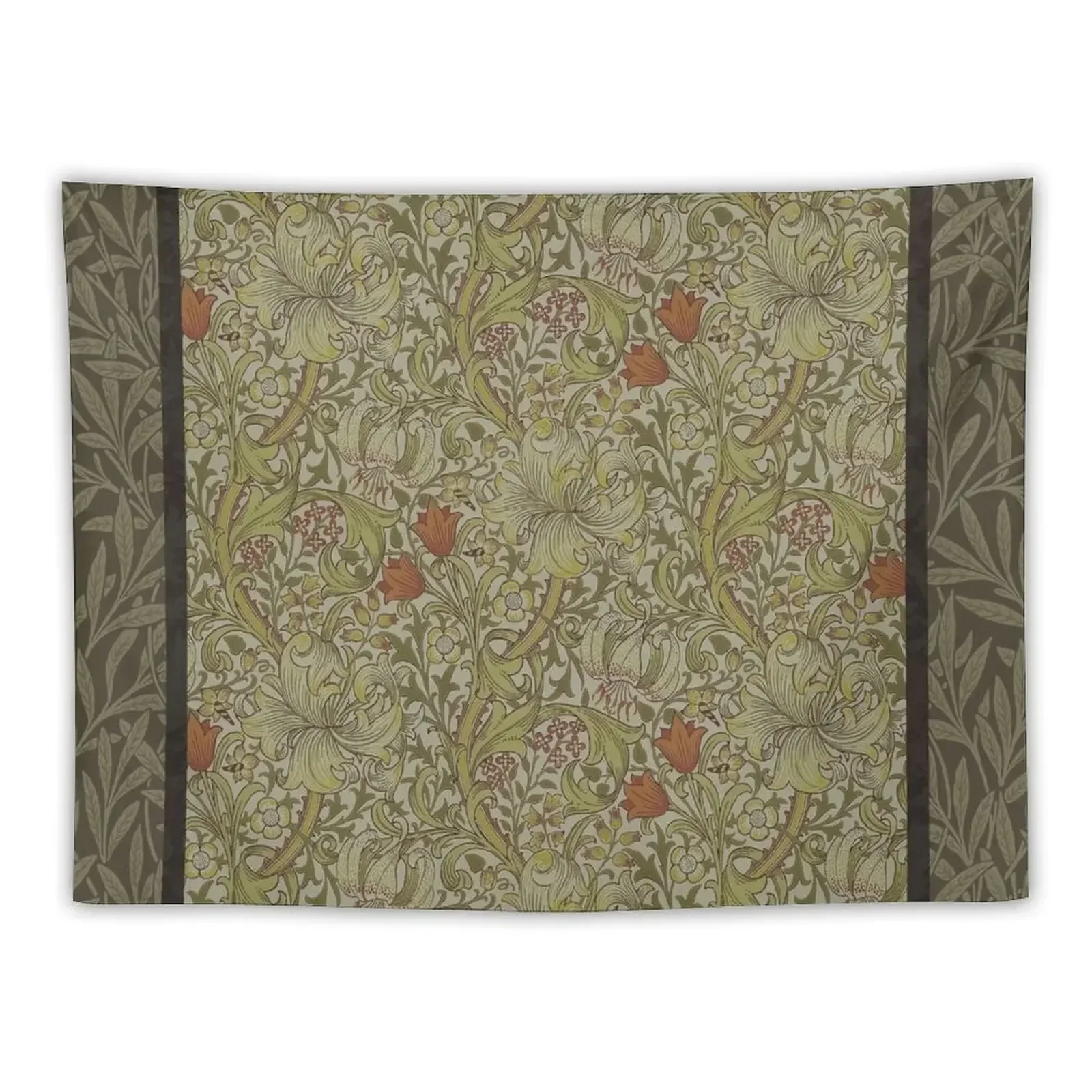 Вильям Моррис Цветочная ива Лилия художественный принт дизайнерский гобелен