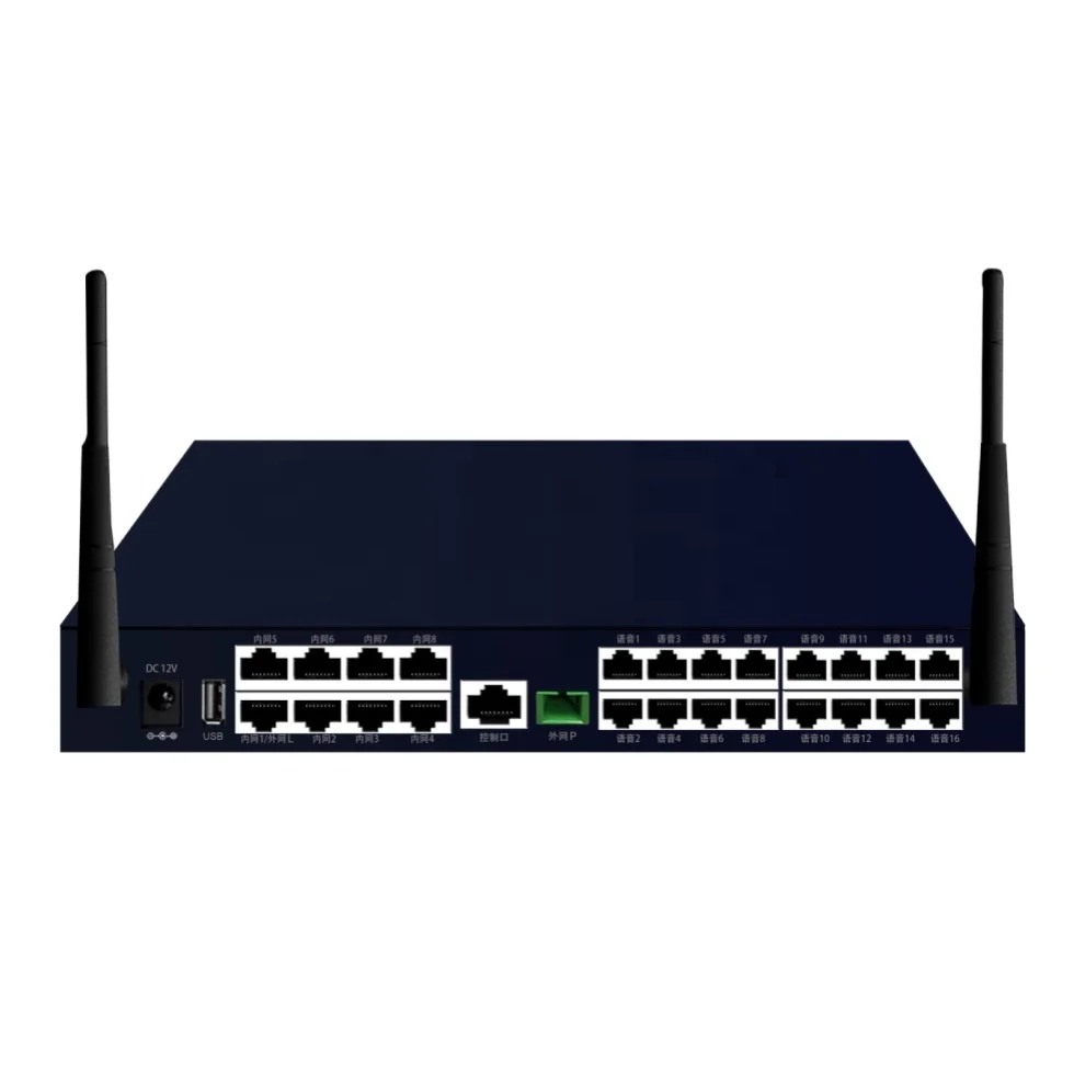 

support 8GE ports 16FXS 2.4/5G wifi IPsec L2TP PPTP VPN FTTB enterprise gateway GPON MDU