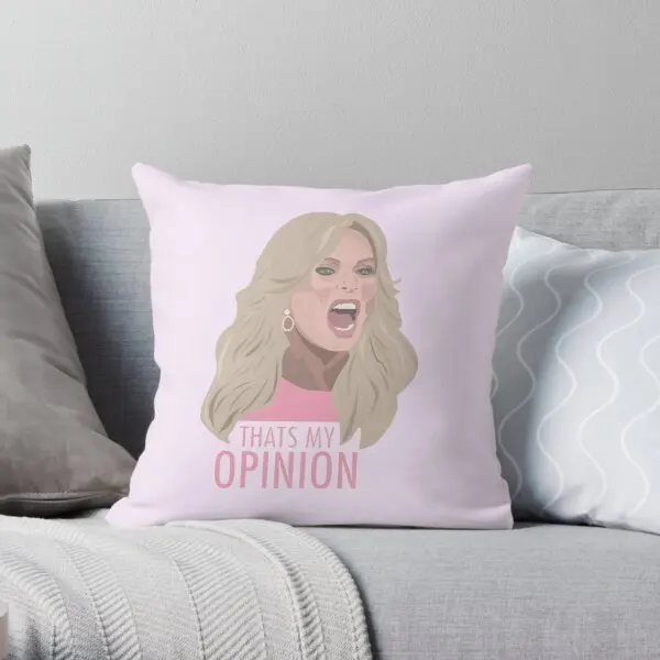 

Tamra Judge Thats My Opinion Printing Throw Pillow Cover Case Square Bedroom Decorative Comfort Office Pillows not include