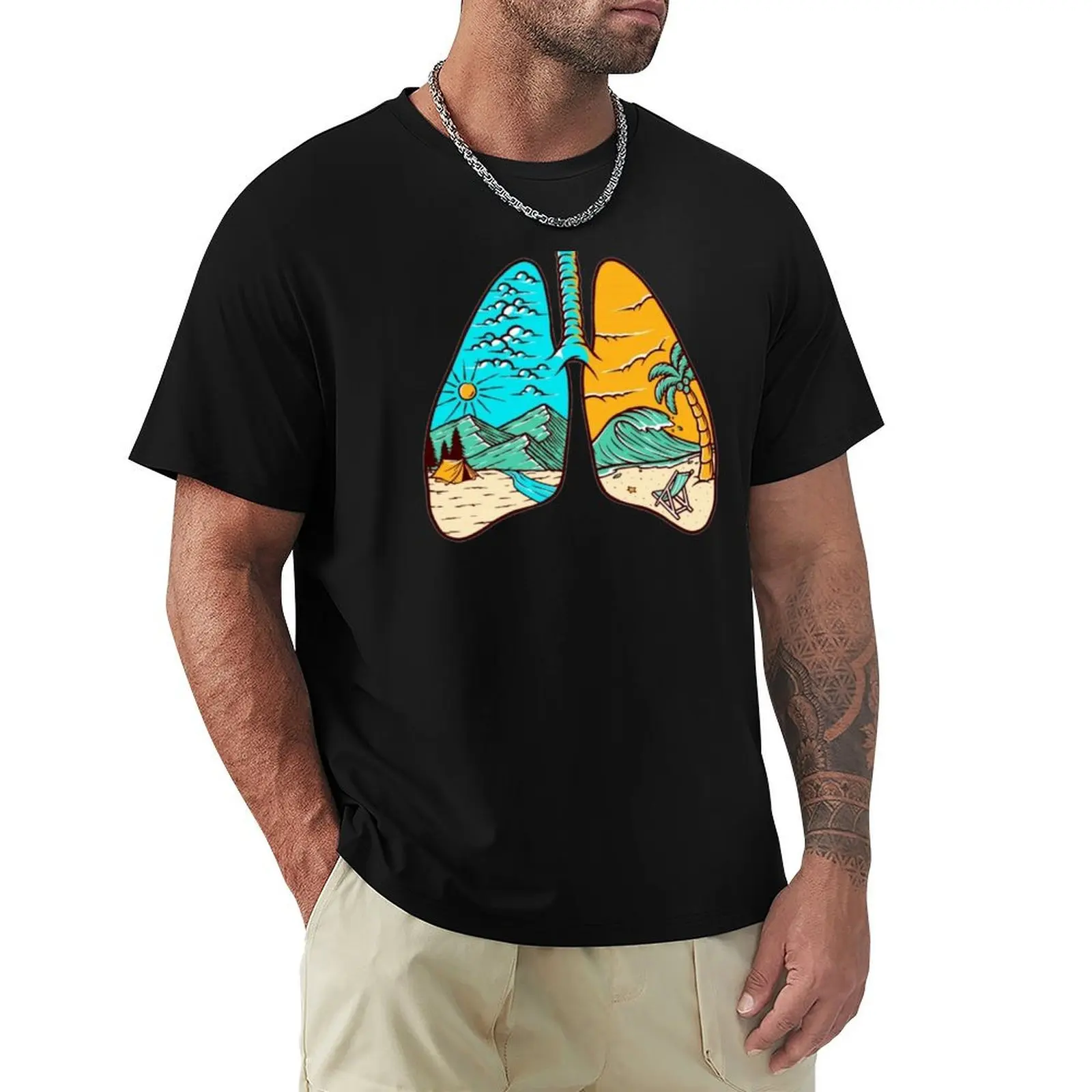 Футболка Groovy Beach and Ocean Lungs футболки с рисунком рэпера для мальчика в стиле каваи