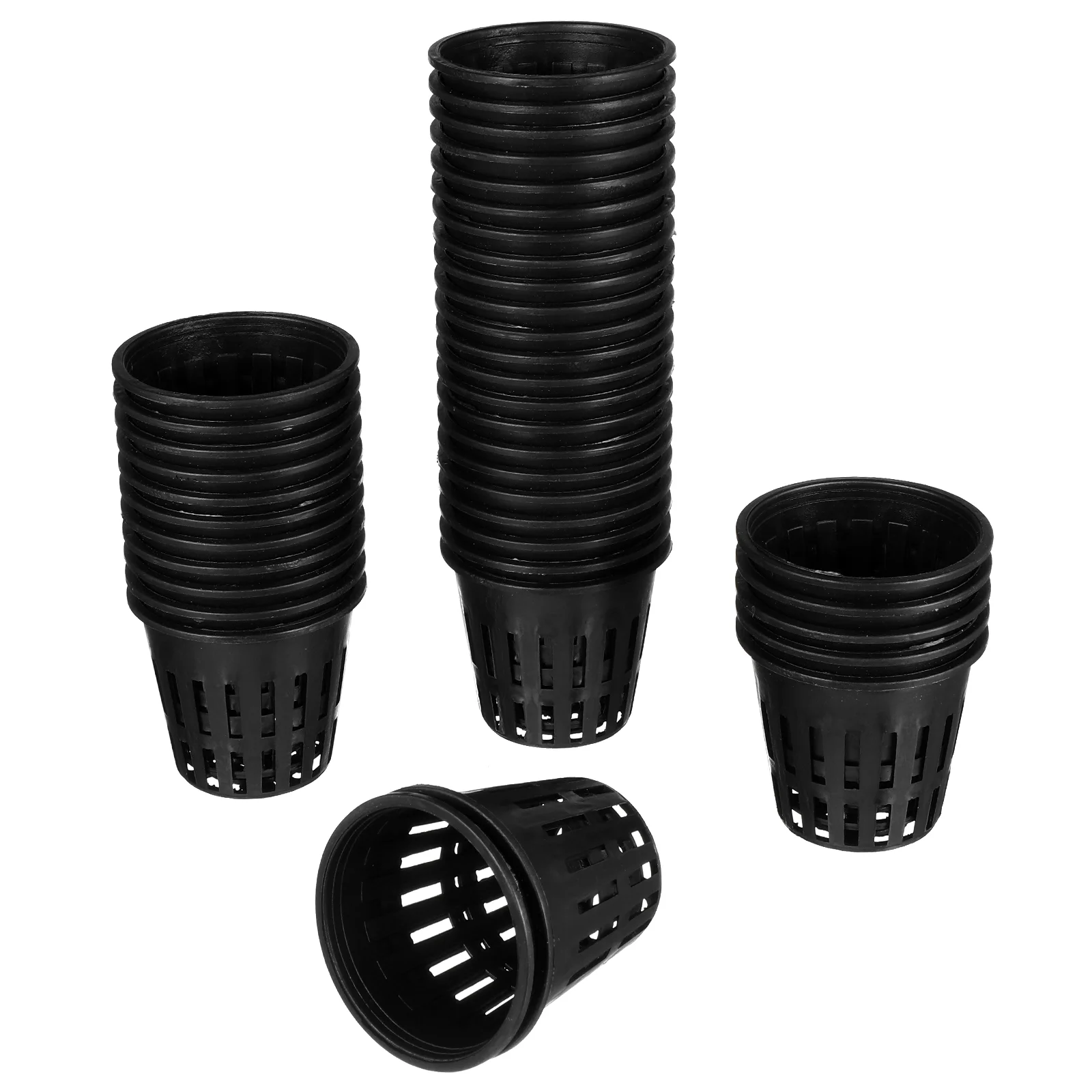 

40PCS Soilless Culture Planting Net Cup Hydroponic Plastic Mesh Basin Container Succulent Container Cactus Pot
