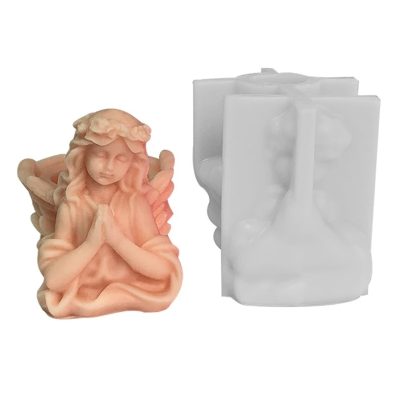

Prayer Angel Shape Candle Silicone Mold for Hand-made Candle Ornaments Making