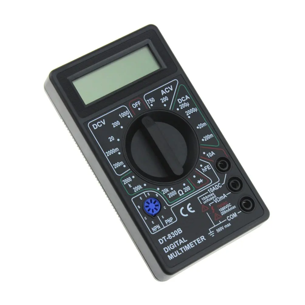 Цифровой мультиметр DT-830B с ЖК-дисплеем AC/DC 750 В Электрический вольтметр амперметр