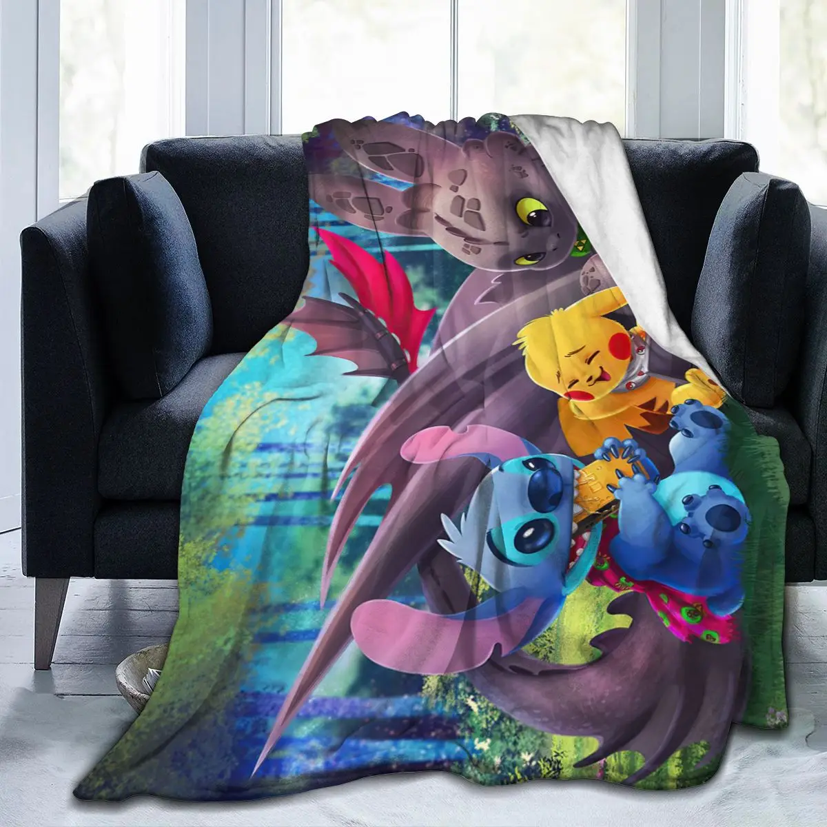 

Ultra Soft Sofa Blanket Cover Blanket Cartoon Cartoon Bedding Flannel plied Sofa Bedroom Decor for Children and Adults 278477915