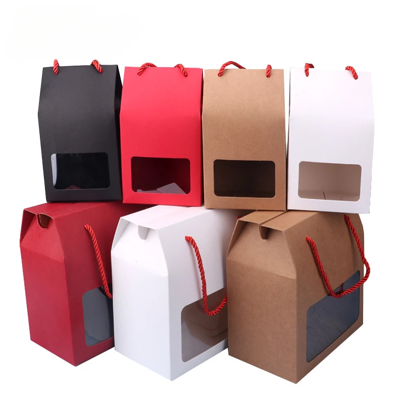 

Christmas Handbag Creative Biscuit Cookie Treat Box with Handle for Birthday Party Holiday Christmas Wrapping Present Decorative