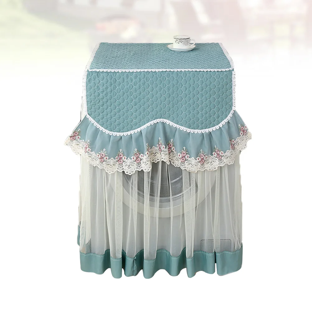 

Cover Washer Washing Machine Covers Dryer Lace Floral Anti Fridge Cloth Mesh Waterproof Decorative Sunproof Decoration Home