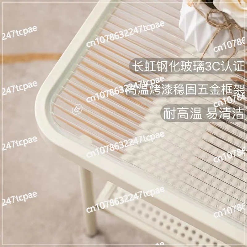 Стиль ваби-саби стекло Чанхун простой японский диван приставной столик гостиная