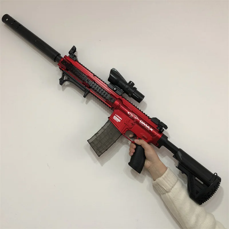 

Soft Bullet Toy Gun Red Rifle Sniper Pistol Blaster Armas Launcher Shooting CS Weapons For Kid Boys Outdoor Games