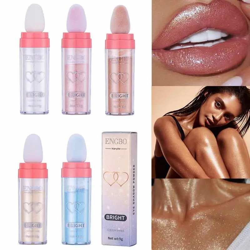 

Fairy Powder Highlighter Powder Shimmer Contour Blush Powder Hree-Dimensional Repairing Blush For Girl Face Body