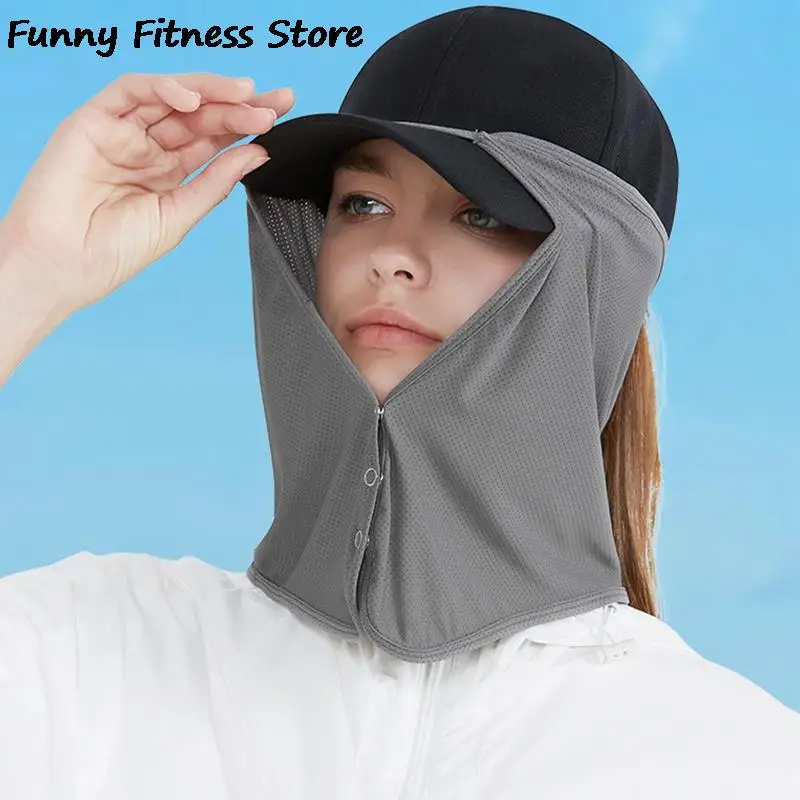 Кепка От Солнца со съемной маской для мужчин и женщин рыбалки езды на велосипеде