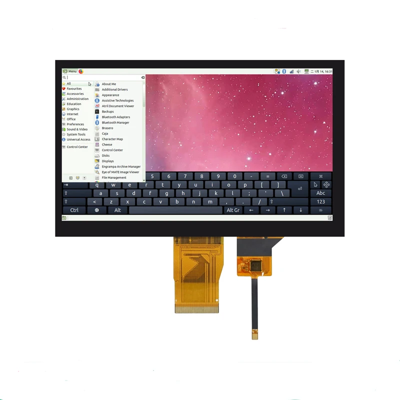

7 inch 1024x600 RGB interface TFT LCD display module with Capacitive Touch Panel