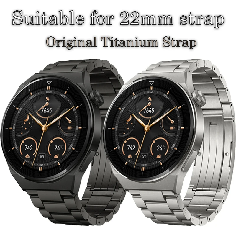 For HUAWEI Watch 3 Pro new Band 22mm Titanium Metal Watch strap For HUAWEI GT 3 46mm/GT3/GT 2 46mm/GT2 Pro Bracelet Watchband