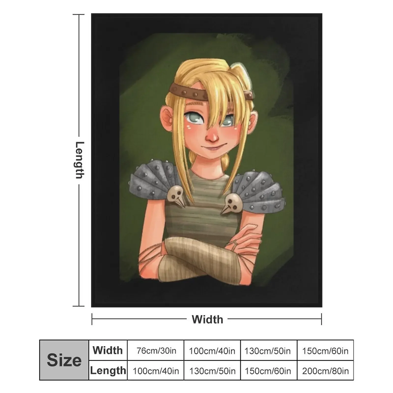 Плед Astrid HTTYD: Мягкое и теплое одеяло из шерпа-флиса для зимы (art.: 3920dc21ccd17) - 3920dc21ccd17