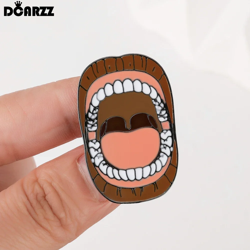 DCARZZ стоматологическая и оральная эмалированная брошь медицинская булавка для