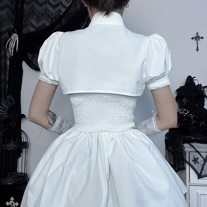 Женское готическое платье на бретельках ZHOUXU Dark элегантное с рюшами Бандажное в