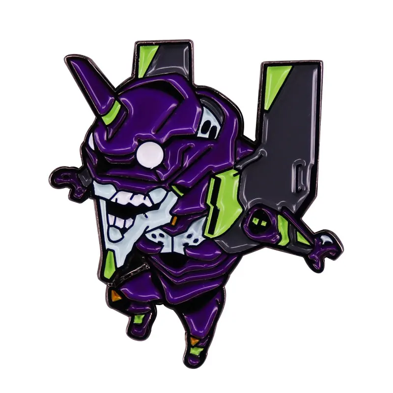 Брошь-организации Top Secret Asuka Langley Soryu Ayanami King Eva Mecha EVA-01 Pins EVA-02 Unit 02 Pin | Украшения и