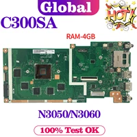 notebook mainboard for asus chromebook c300 c300s c300sa laptop motherboard n3050n3060 4gbram ssd 16g32g64g128g
