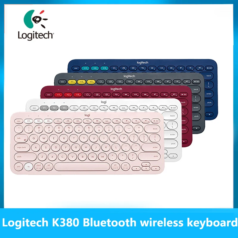 

Logitech K380 multi-device Bluetooth wireless keyboard linemate multi-color Windows MacOS Android IOS Chrome OS universal