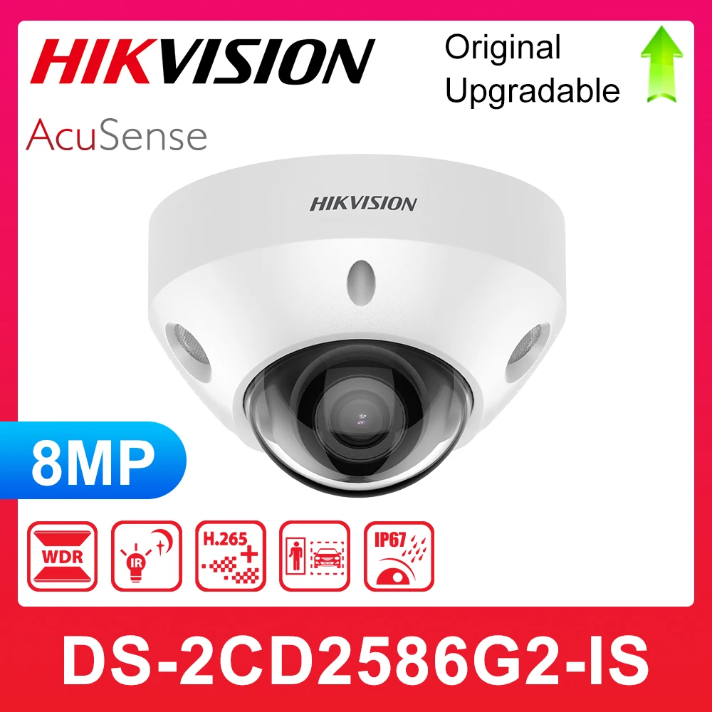 

Оригинальная камера Mini Fixed Hikvision Dome сетевая поддержка Acusense