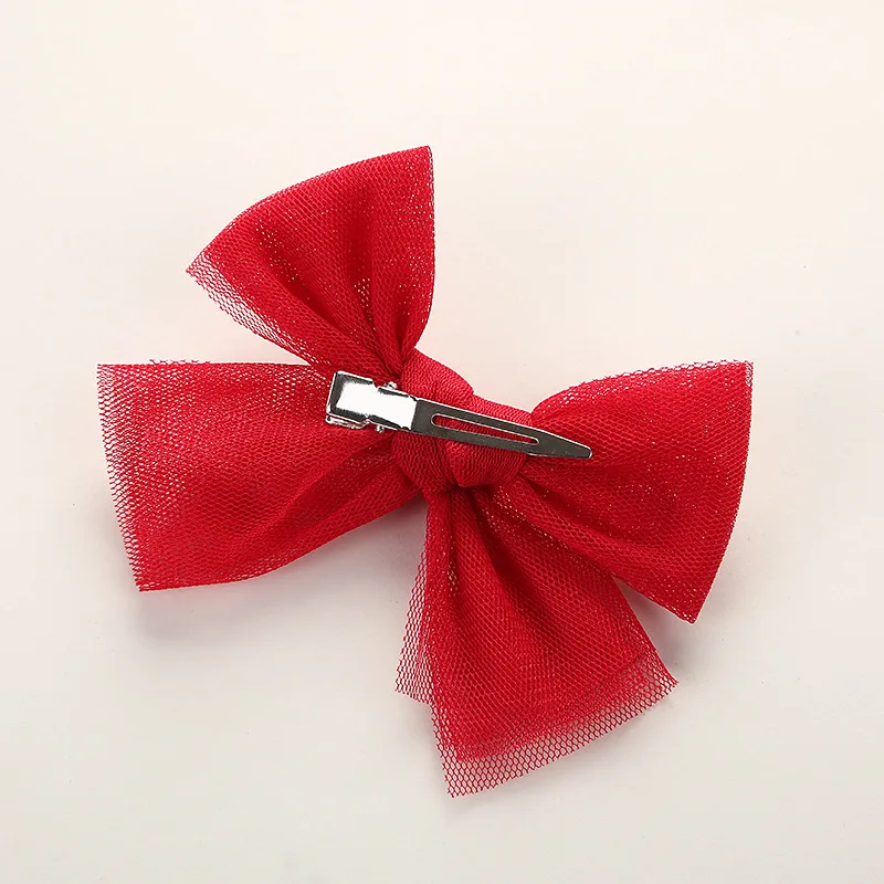 

1Pc Baby Bows Hair Clip For Kids Girls Solid Color Hairpins Barrettes Lace Handmade Headwear Hair Accessories