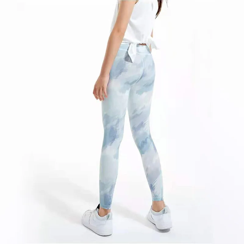

Kids Girl Colorful Print Stretchy Skin Tight Leggings For School Girl Gym Trousers Fitness Exercise Running Workout Tights Pants