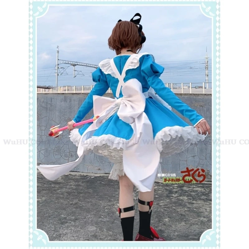 Аниме Cardcaptor Сакура Косплей Костюм Сакуры Вечерние Ролевые Игры Одежда Алиса