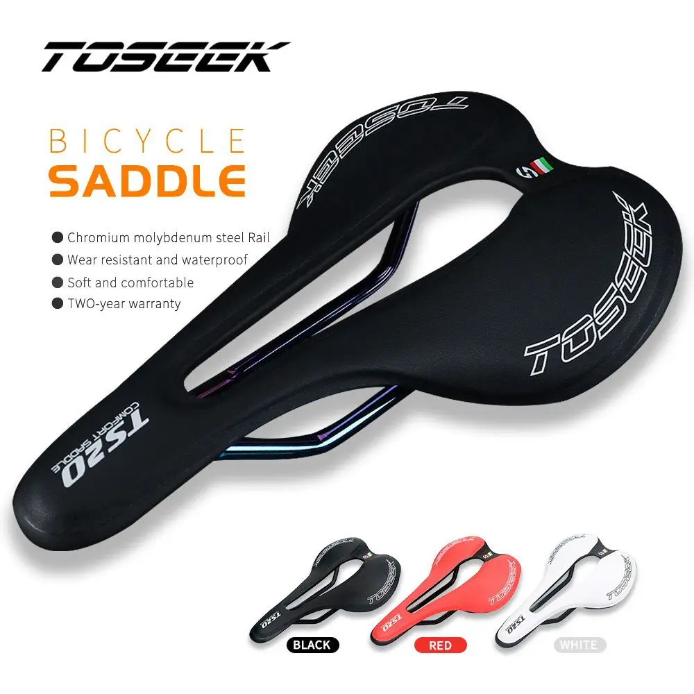 

TOSEEK TS20 Ultralight Selle Saddle Bicycle vtt racing seat Wave Road Bike Saddle for men sans cycling Seat MTB Bicycle Saddle