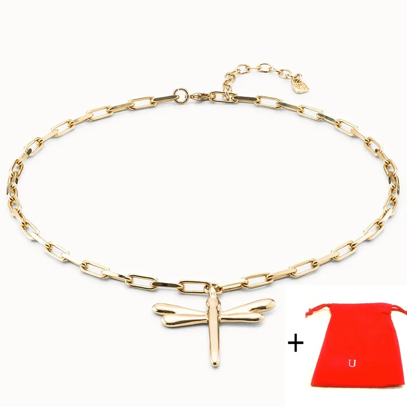 Роскошный Novo Espanhol хит продаж requintado e de alta качества Dragonfly Mulheres Colar Jóias Românticas