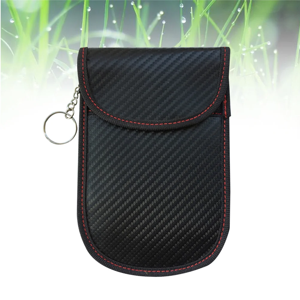 

1pc Black Practical Shielding Bag Car Key Bag Blocker Case for Friends