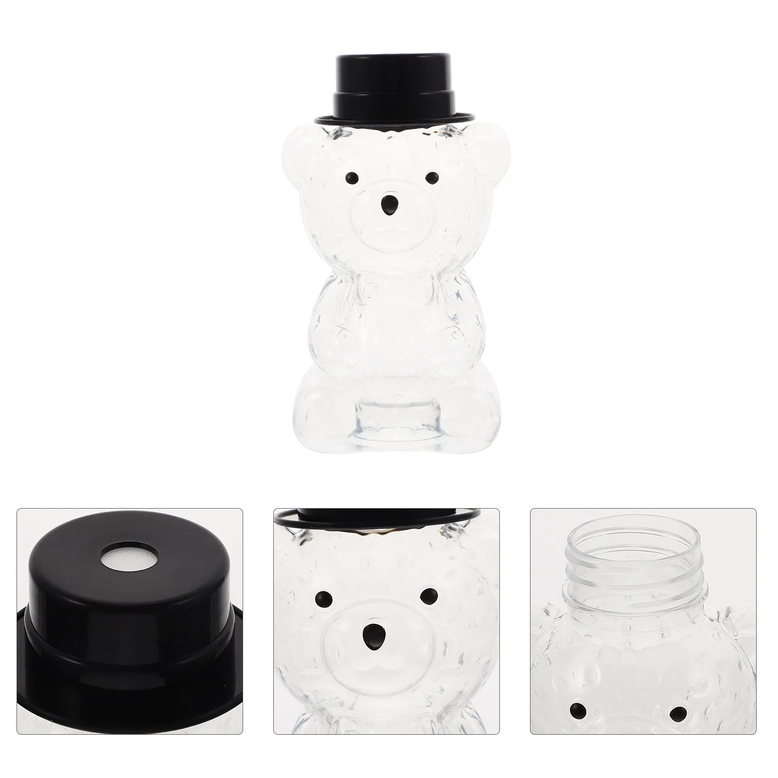 

6Pcs Household Reusable Portable Drinking Container Bear Bottle Drinking Bottle, Small Bottles for Beverage Drinks